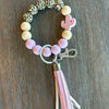 Cactus Western Keychain - Blush & Cactus