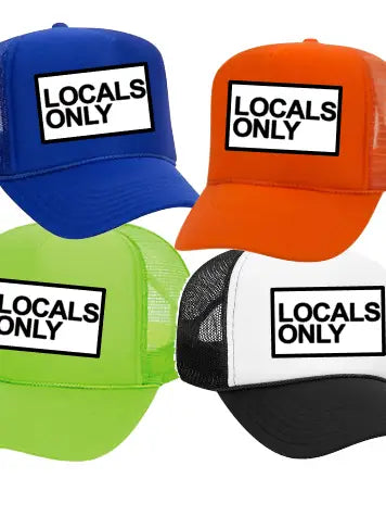 Locals Only Patch Vintage Trucker Hat Cap -5 Colors