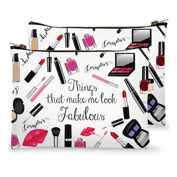 Zippered Bag - Things That Make Me Look Fabulous - Blush & Cactus