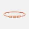BuDhaGirl Queen All Weather Bangles (AWB) - Clear Crystal (Single Bangle) - Blush & Cactus