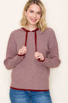 Waffle Textrued Striped Pullover