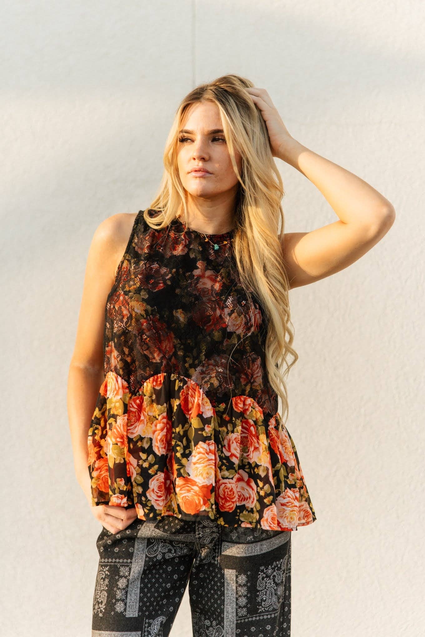 Forever in Bloom Lace Tank