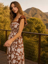 Garden Gate Smocked Midi Dress