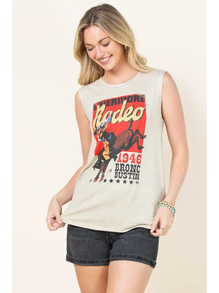 Western Graphic Rodeo Top
