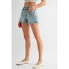 Mica Embellished High Rise Shorts - Blush & Cactus
