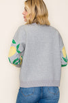 Lemon Pattern Sweater - Blush & Cactus