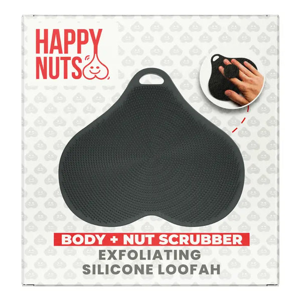 Happy Nuts - Body and Nut Scrubber - Exfoliating Silicon Loofah