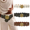 Studded Circular Disc Snap Y Shape Belt
