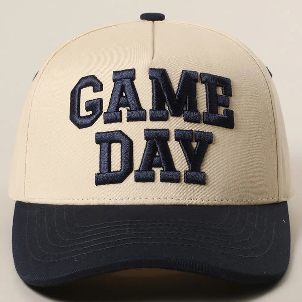 Game Day 3D Letter Embroidered Two-Tone Trucker Hat