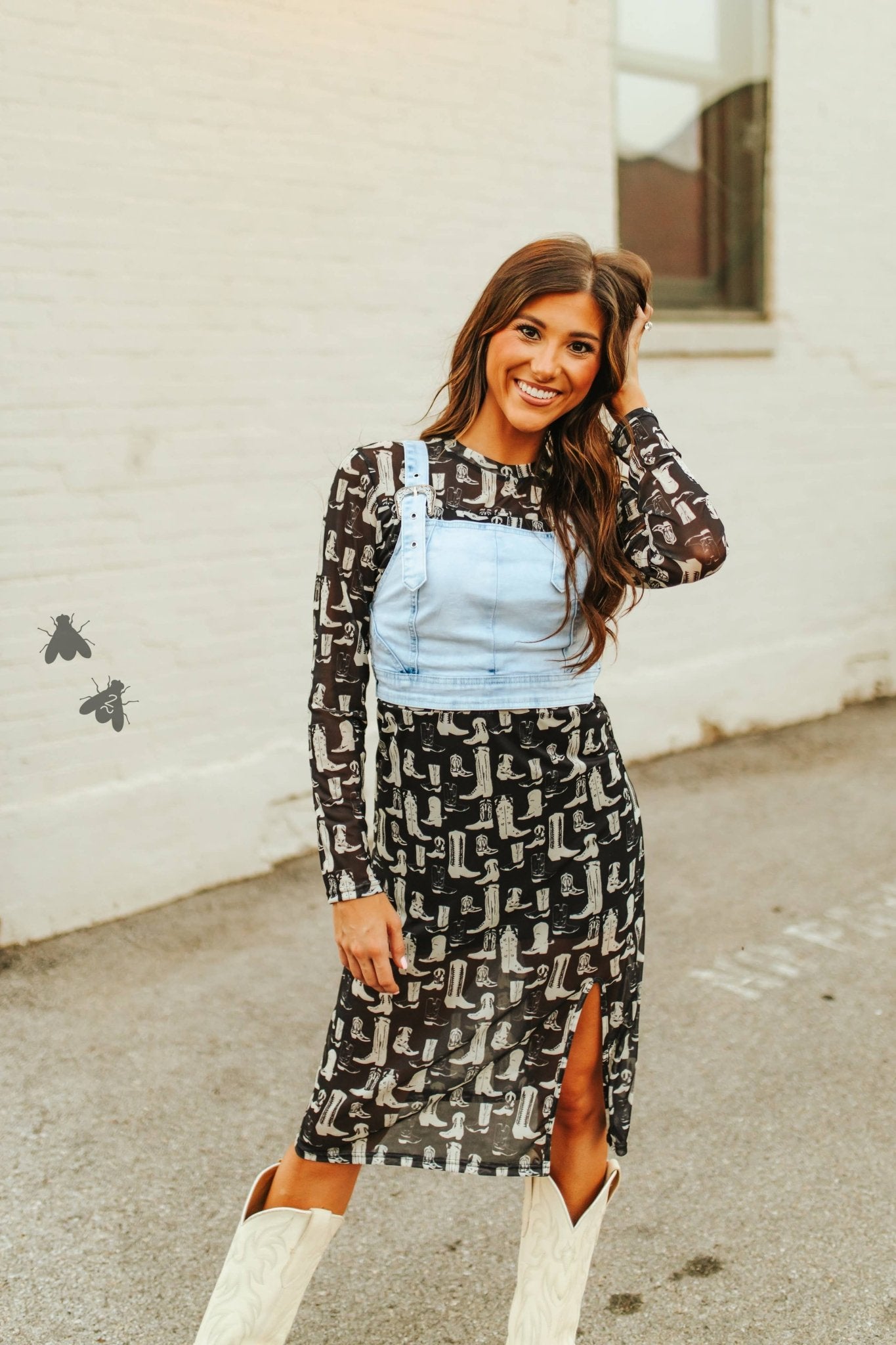 WE BE SCOOTIN' MESH Mesh Dress - Blush & Cactus