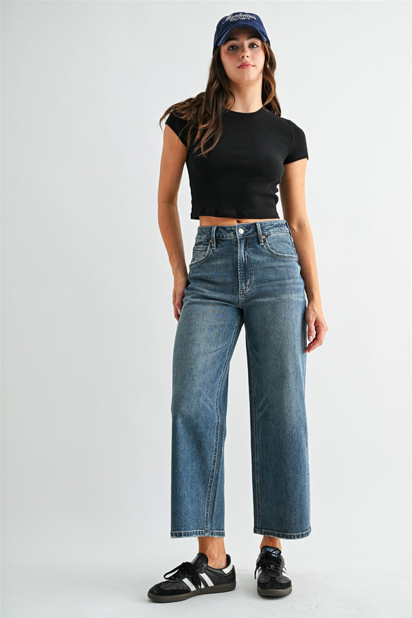 Mica High-rise Straight Ankle Tapered Loose Fit