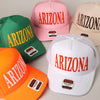 ARIZONA Text Printed Mesh Back Foam Trucker Hat