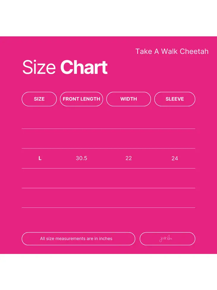 Take A Walk Cheetah Button Shirt/Shacket