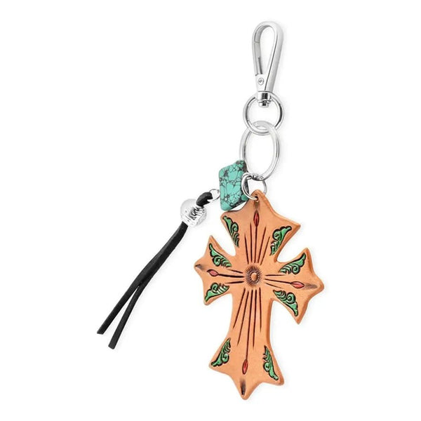 Solid Faith Key Fob - Blush & Cactus