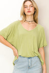 At Rest Oversized Short Sleeve Top - 5 Colors