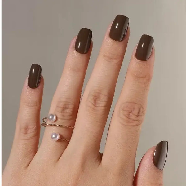Paintlab Brown Mocha Press-On Nails