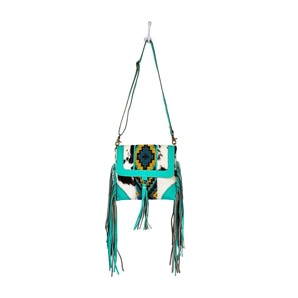 Tonga Ridge Canvas & Hairon Bag - Blush & Cactus