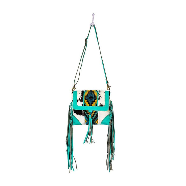 Tonga Ridge Canvas & Hairon Bag - Blush & Cactus