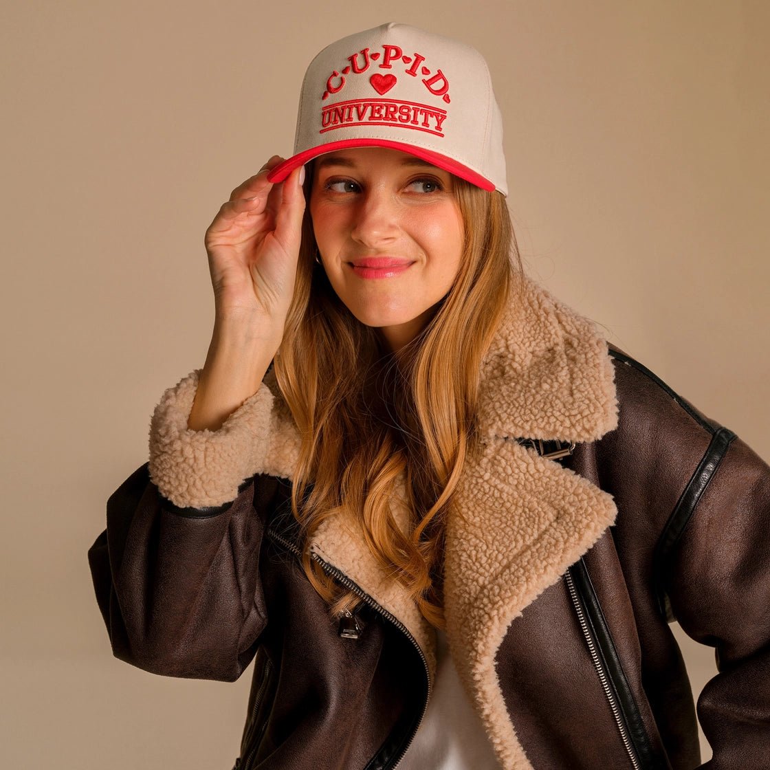 Cupid University Hat - Blush & Cactus