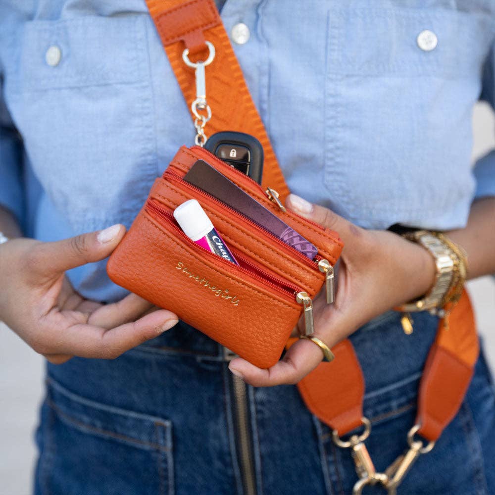 Clip & Go Strap w/Zippered Pouch Classic - Blush & Cactus