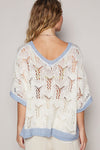 SALE POL V-neck Sleeveless Sweater Top