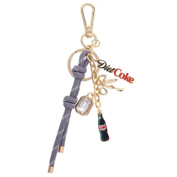 Diet Coke Cluster Bag Charm in Grey - Blush & Cactus