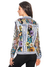 Floral Fantasy Embroidered Denim Jacket