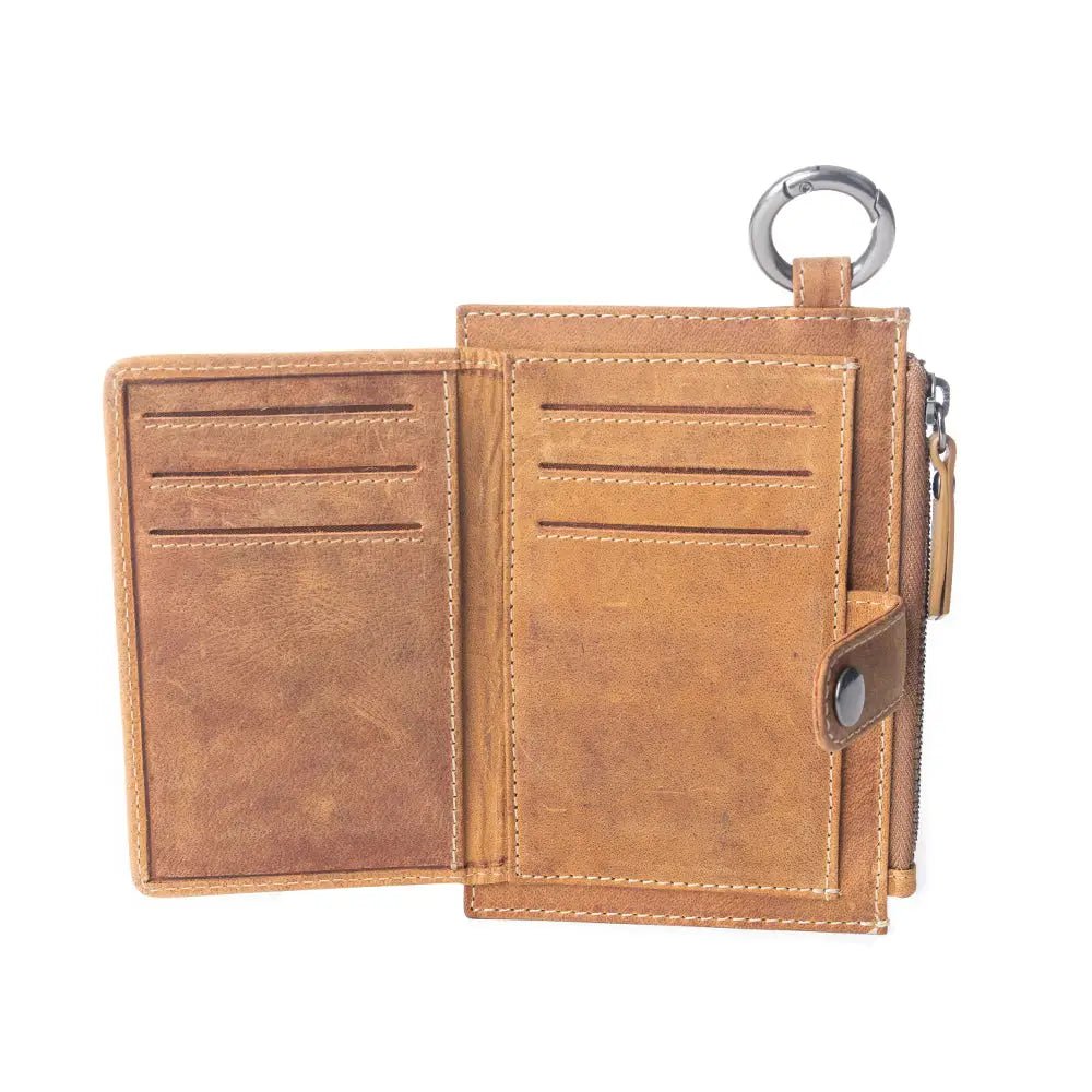 Wind Rider Credit Card Holder in Black & White - Blush & Cactus