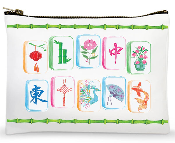 Queen of the Tiles Zippered Bag