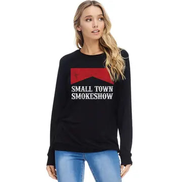 Small Town Smokeshow Vintage Graphic French Terry Pullover