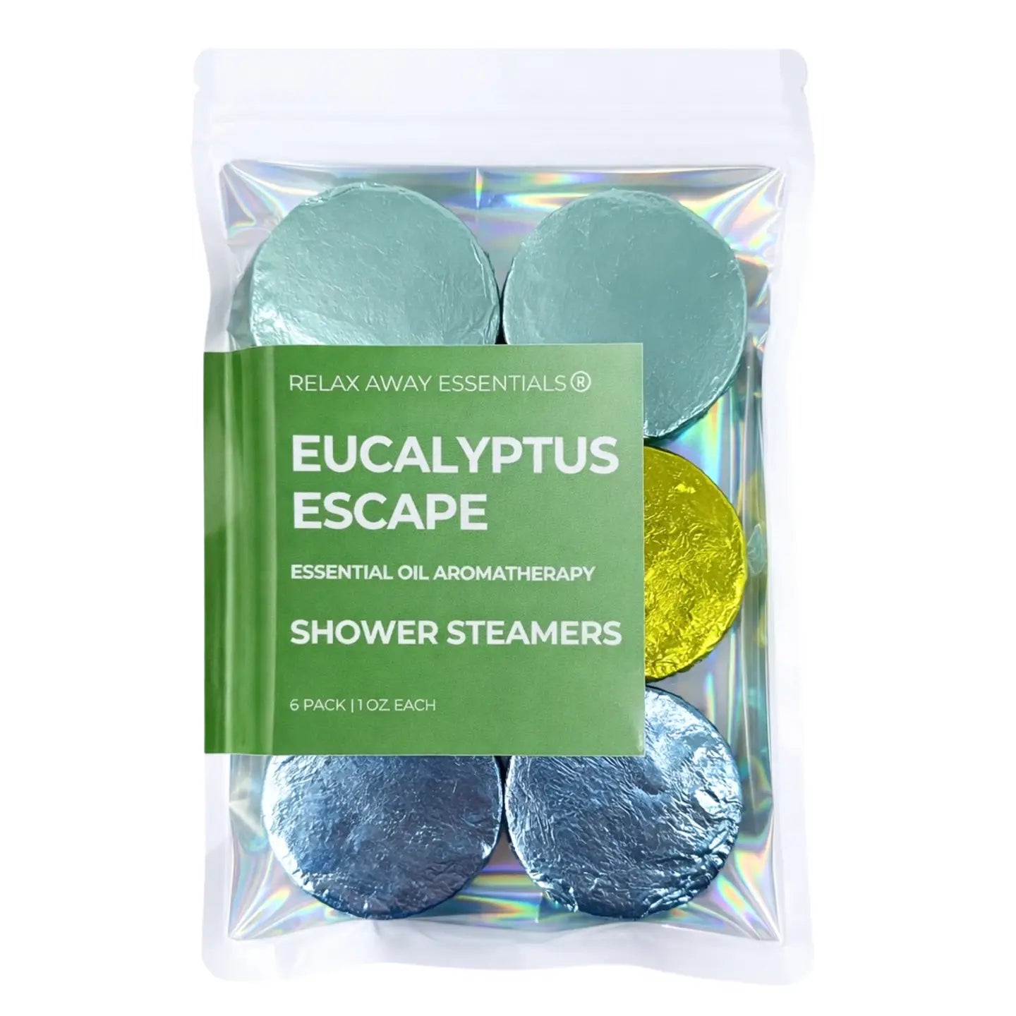 Eucalyptus Escape Shower Steamers 6 Pack - Made in USA - Spa - Blush & Cactus