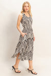 Sleeveless Smocked Waist Dress
