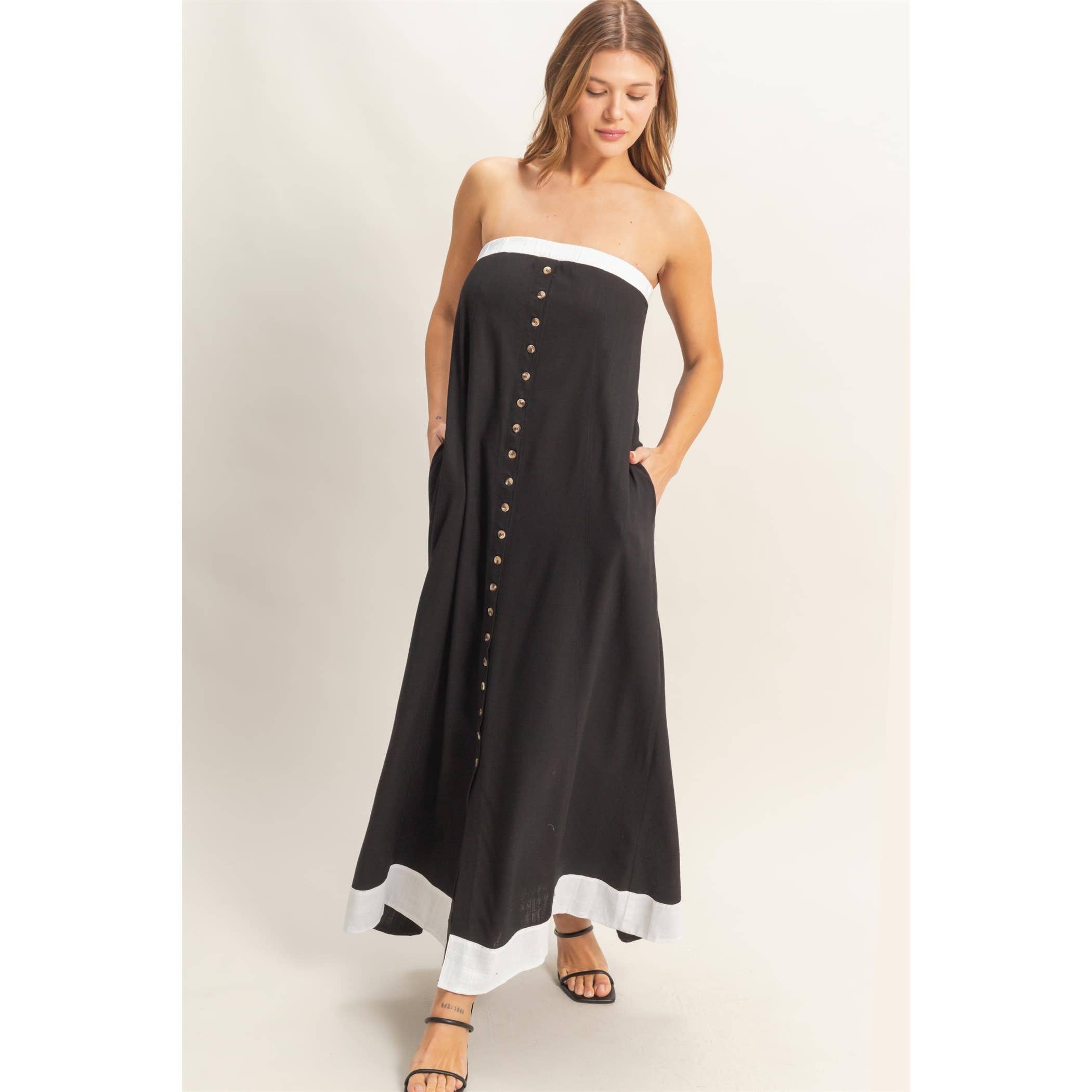 Coastal Cool Maxi Dress - Blush & Cactus