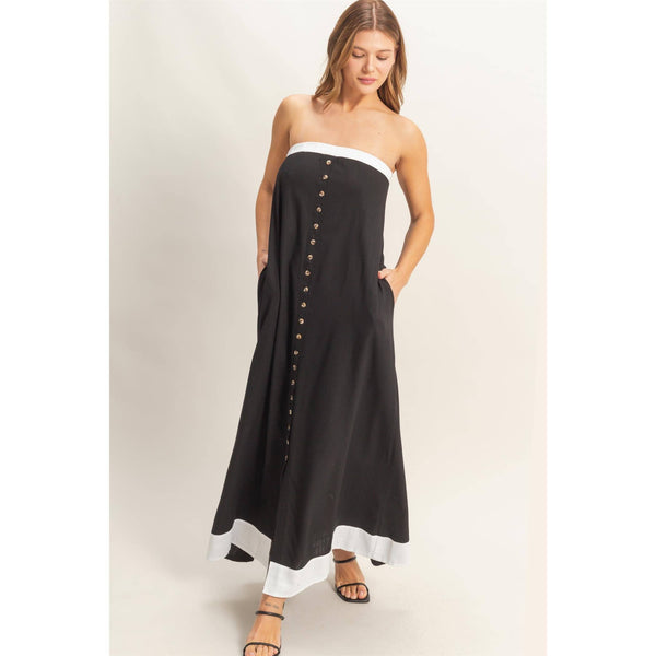 Coastal Cool Maxi Dress - Blush & Cactus