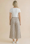 Plus Elastic Waist Polka Dot Pants - Blush & Cactus
