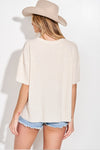 Phil Love Bohemian Cowboy Print Thermal Short Sleeve Top