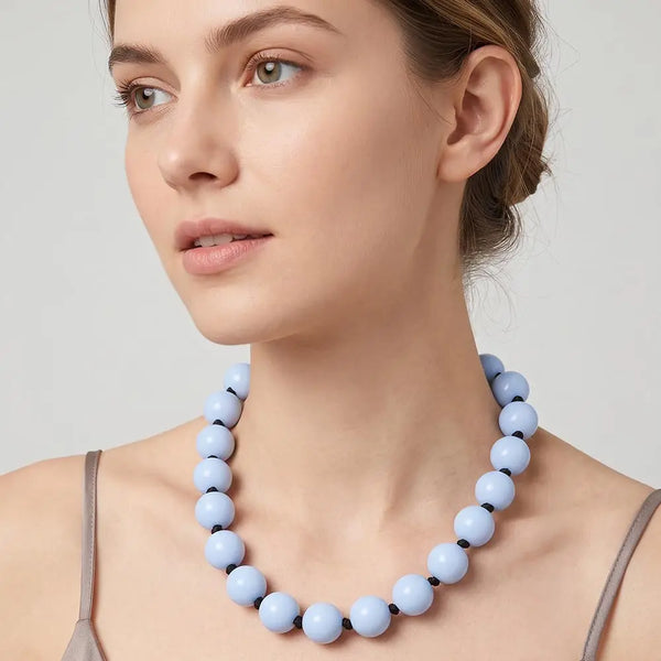 Secret Box_chunky Round Beaded Statement Necklace