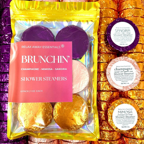 Shower Steamers - Brunchin' 6 Pack - Made in USA - Spa - Blush & Cactus