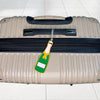 Champagne Bottle Silicone Luggage Tag - Blush & Cactus