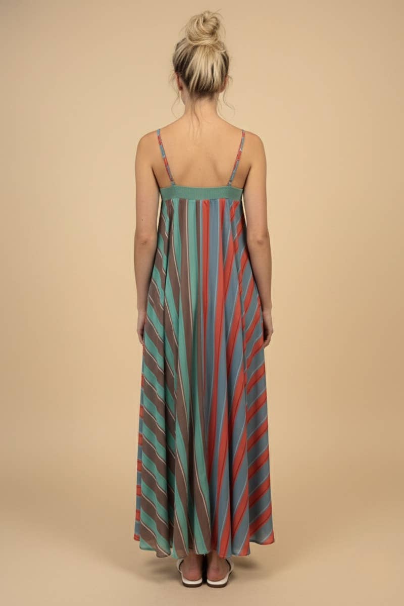 Sangria Sunset Maxi Dress - Blush & Cactus