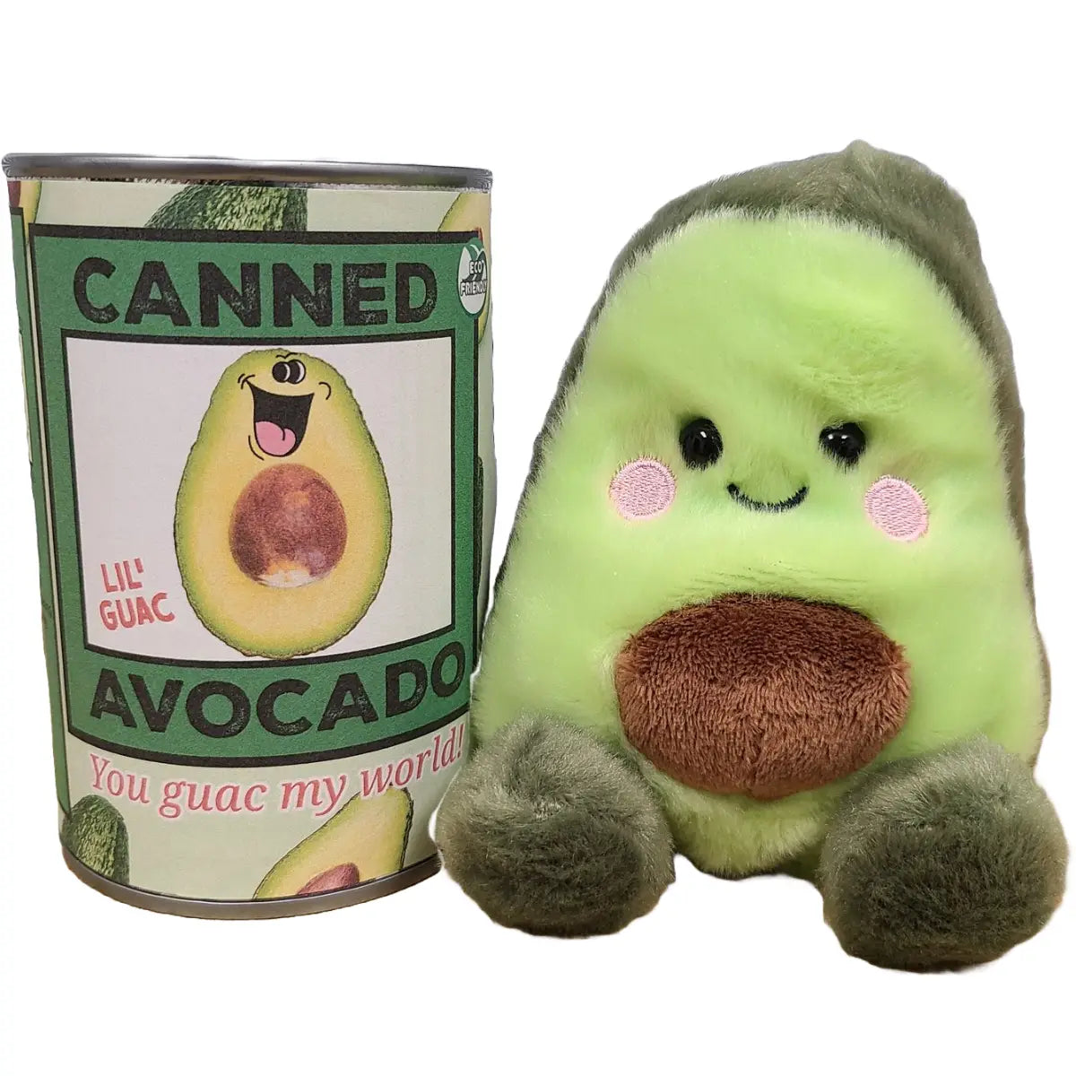 Lil' Guac the Canned Avocado - Eco-Friendly Plush W/Jokes