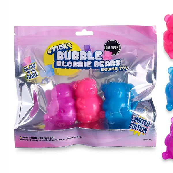 Sticky Bubble Blobbies Gummy Yummies Bears - Blush & Cactus