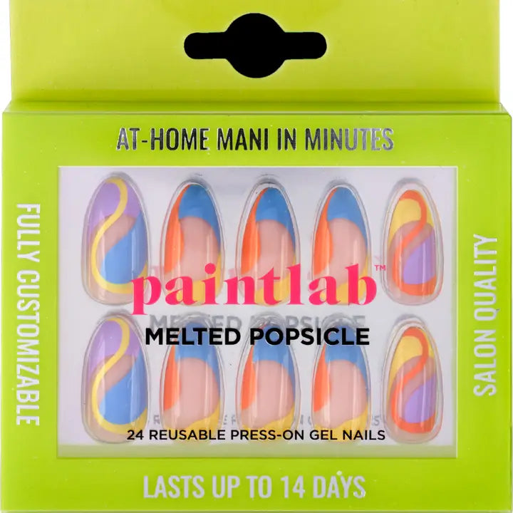 Paintlab Melted Popsicle Press-On Nails