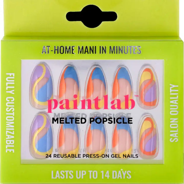 Paintlab Melted Popsicle Press-On Nails