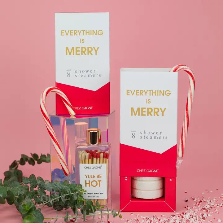 Everything Is Merry - Shower Steamers - Funny Holiday Gift - Blush & Cactus