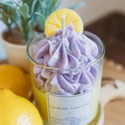 Lavender Lemonade Dessert Candle