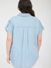 Denim Days Pinstripe Top - Curvy Size