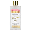 Chez Gagne - Blow Me - Glass Bottle Safety Matches - Light Pink