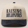 Raising Believers Suede Two - Tone Trucker Hat - Blush & Cactus