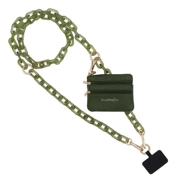 Clip & Go Ice Chain with Pouch - Blush & Cactus